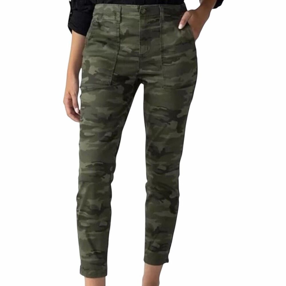 SANCTUARY Women’s Green Camo Standard Surplus Skinny Ankle Pants Size 26